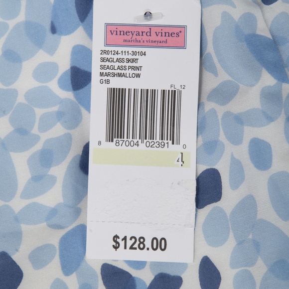 NWT VINEYARD VINES Seaglass Pattern Skirt - Picture 4 of 5